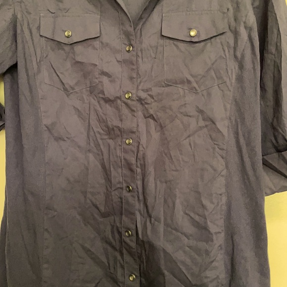 Saks Fifth Avenue Threads Utility Button Top Shirt - Picture 5 of 8